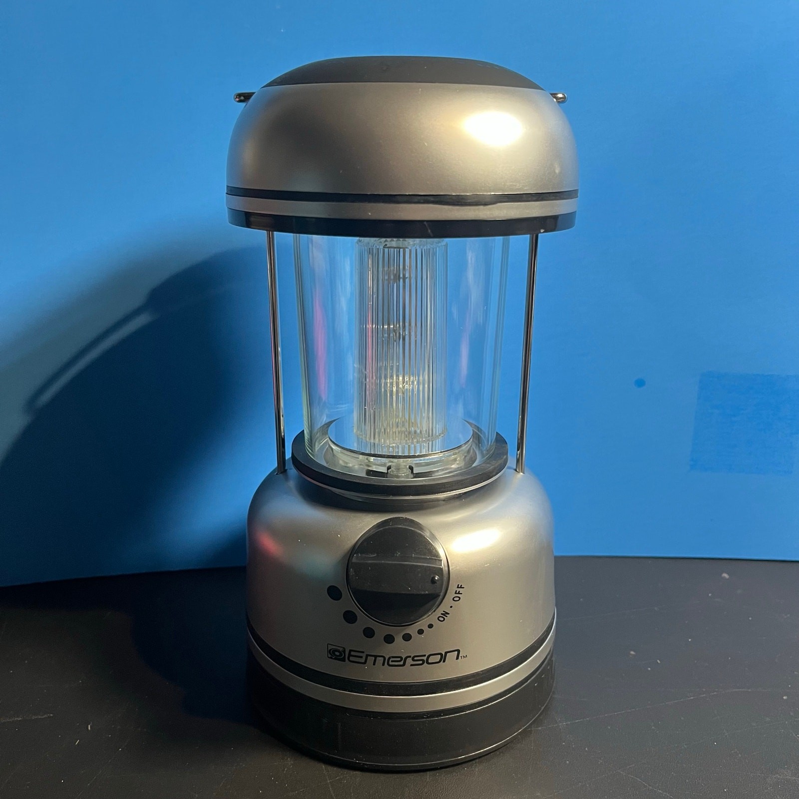 Emerson Indoor Outdoor Utility Lantern – 12 LED Lights – Battery/AC Powered