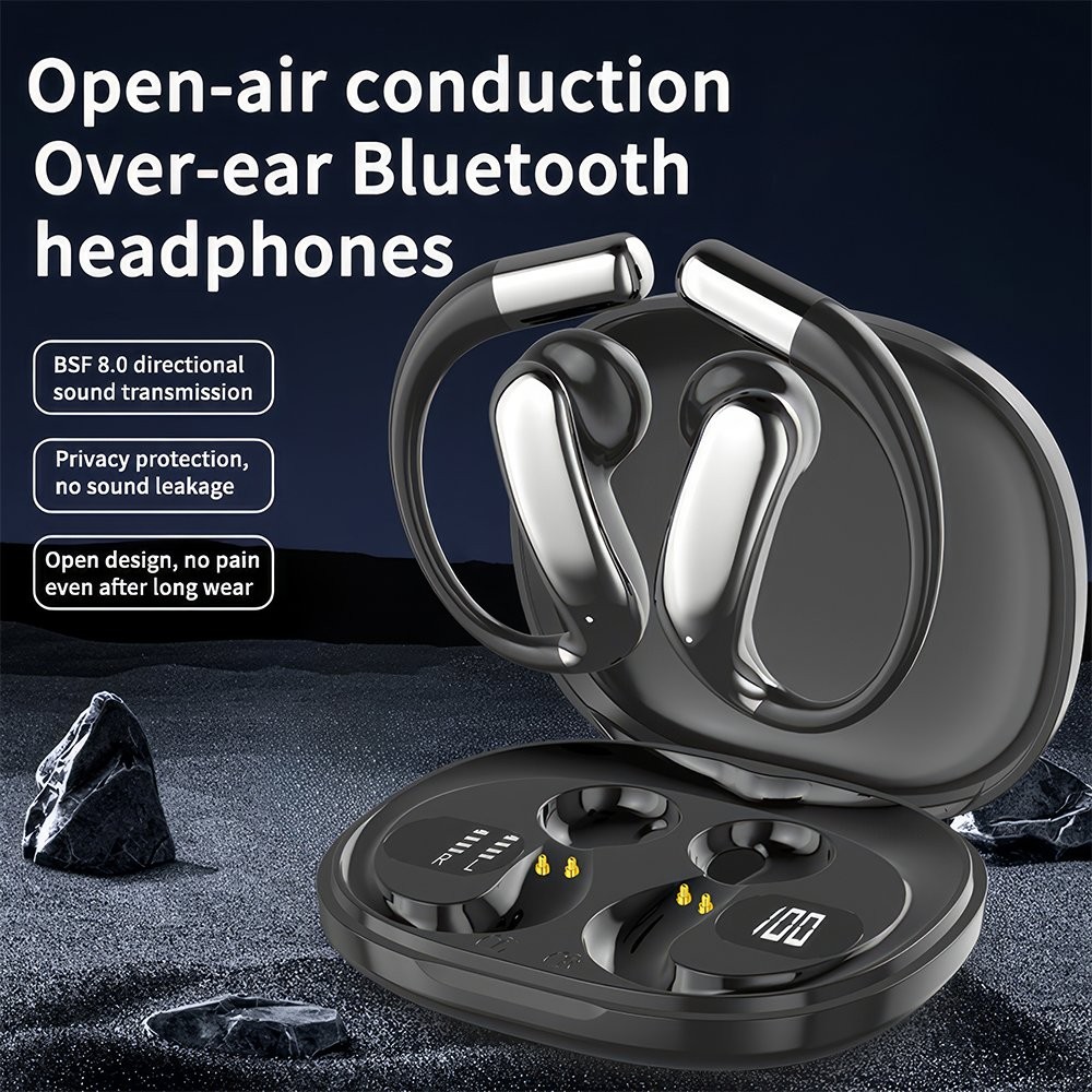MPOW Wireless Bluetooth 6.1 Open Ear Earphones Headphones Sports Bass Earbuds US