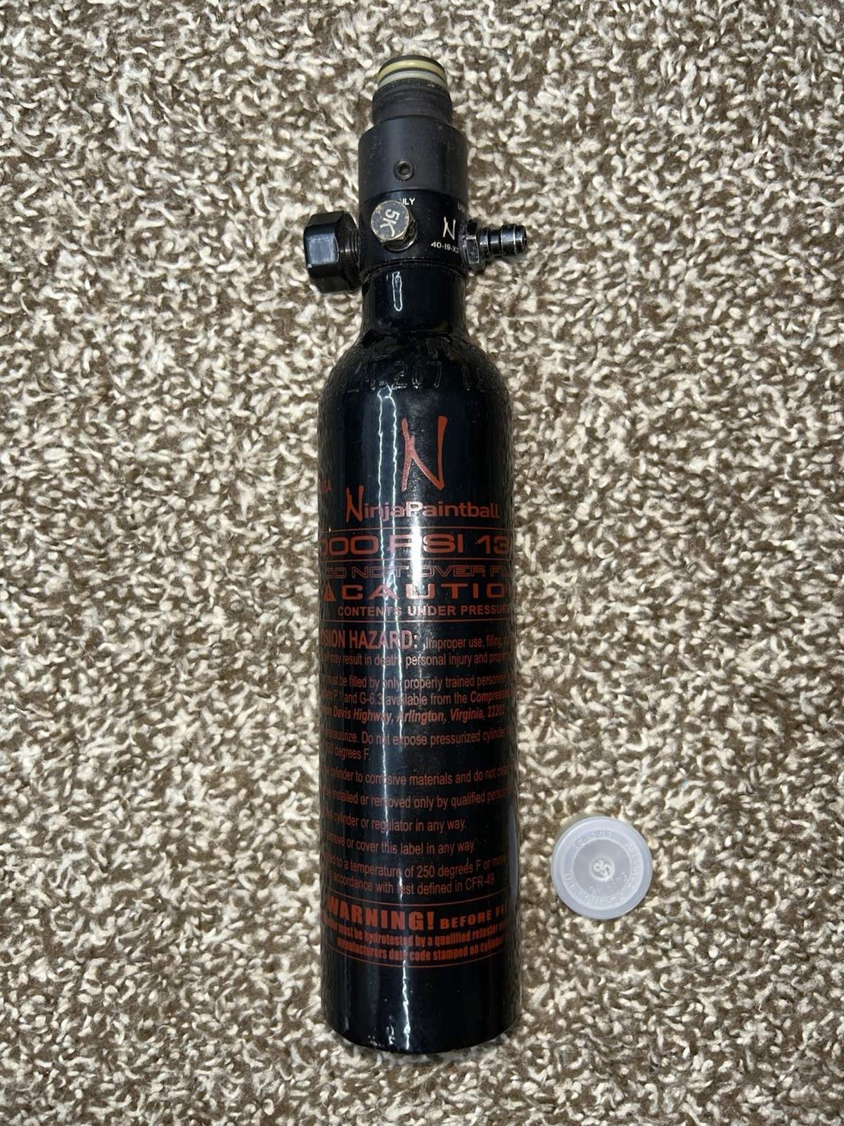 Ninja .22L With 700psi Output Regulator Aluminum 3 000psi Air Bottle Tank PCP
