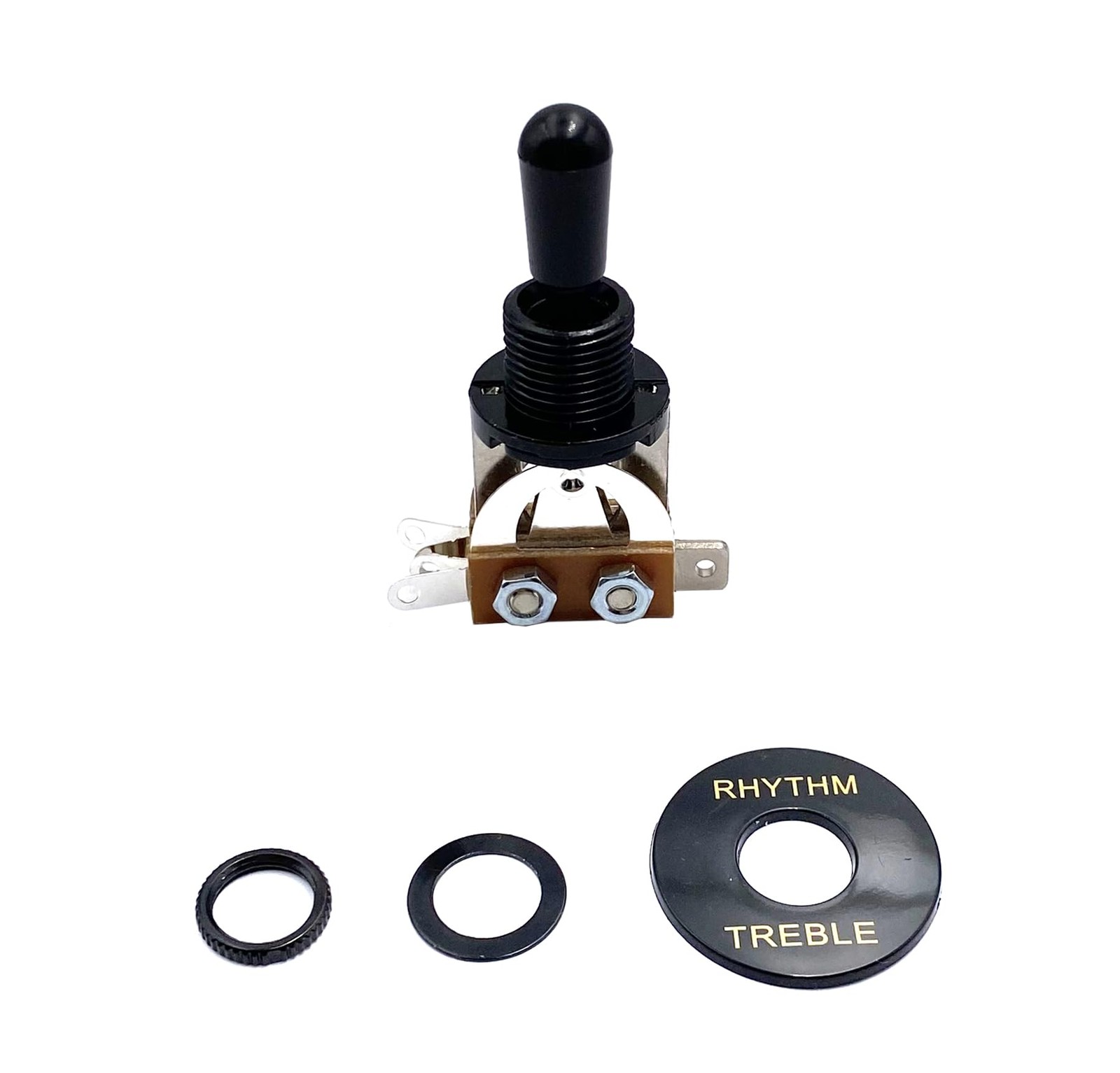 3 Packs Guitar Toggle Switches, Three-Way Position Black Toggle Switch Pickup...