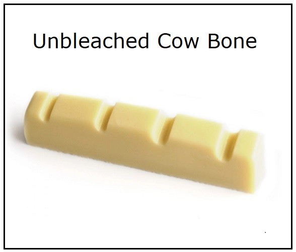 GeetarGizmos UNBLEACHED BONE NUT for HOFNER 500 Bass Guitar - McCartney Violin