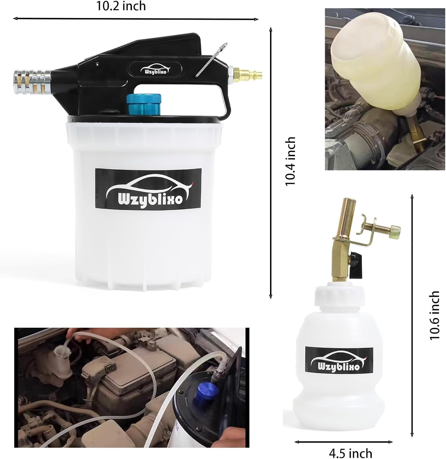 Vacuum Brake Bleeder - Vacuum Brake Bleeder Kit with Brake Fluid Extractor an...