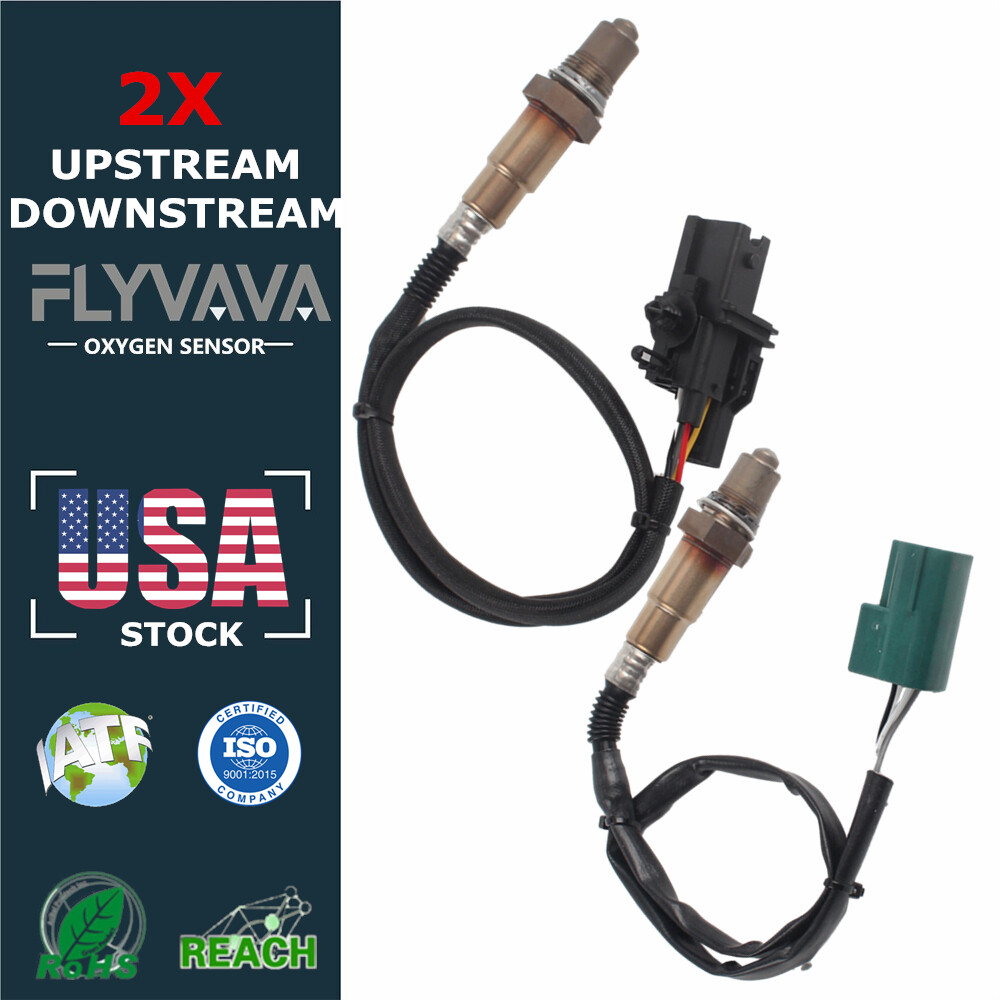 2PCS O2 Lambda Oxygen Sensors Upstream & Downstream For Nissan Sentra 03-06 1.8L