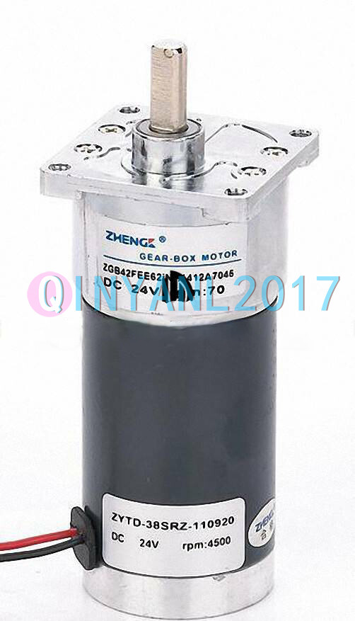 1PC NEW Permanent Magnet Motor Reversing ZGB42FEE Reducer 24V DC 70RPM