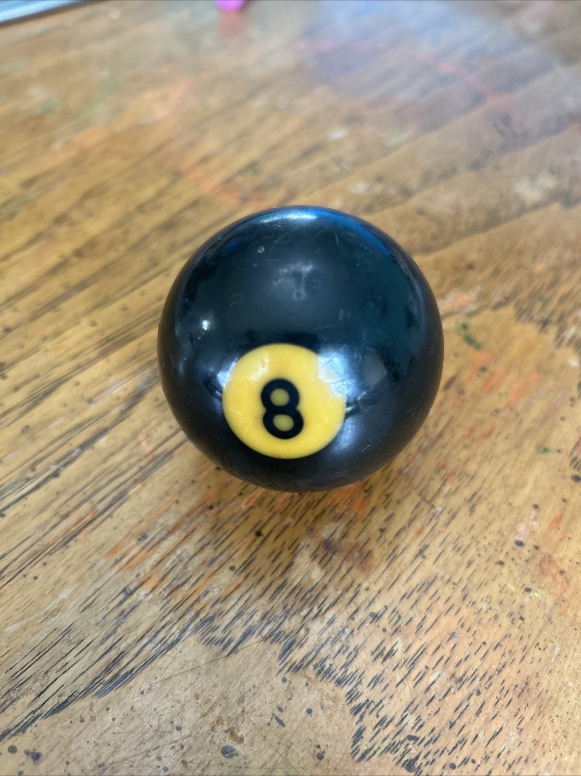 Vintage 1970s 8 Ball Billiard Ball