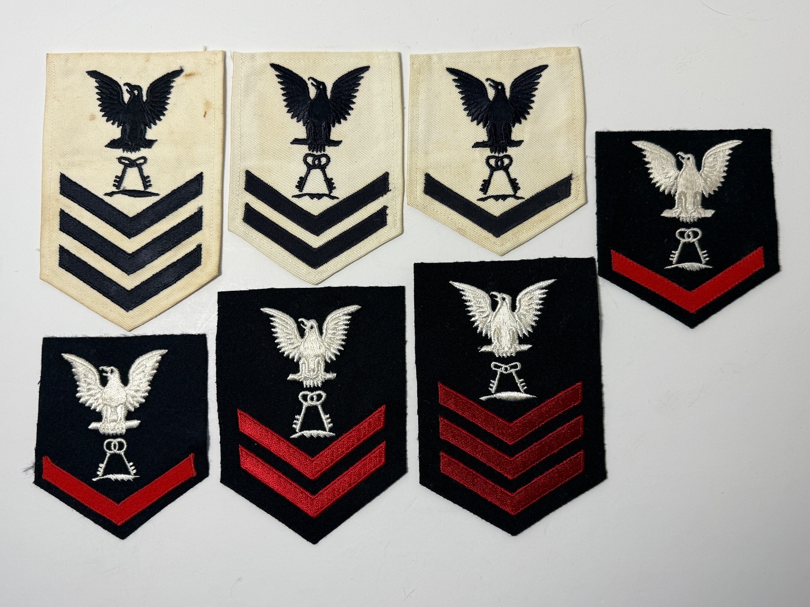 UNITED STATES NAVY, U.S.N. COMMISSARY, RATES, GROUPING OF 7