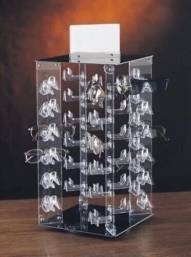 48 Pair Acrylic Rotating Eyewear Display Stand Sunglasses Countertop