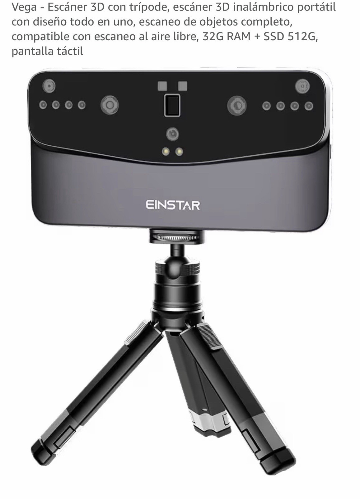 EINSTAR VEGA All-in-One Portable 3D Scanner 2K Built-in Computing, Archiving