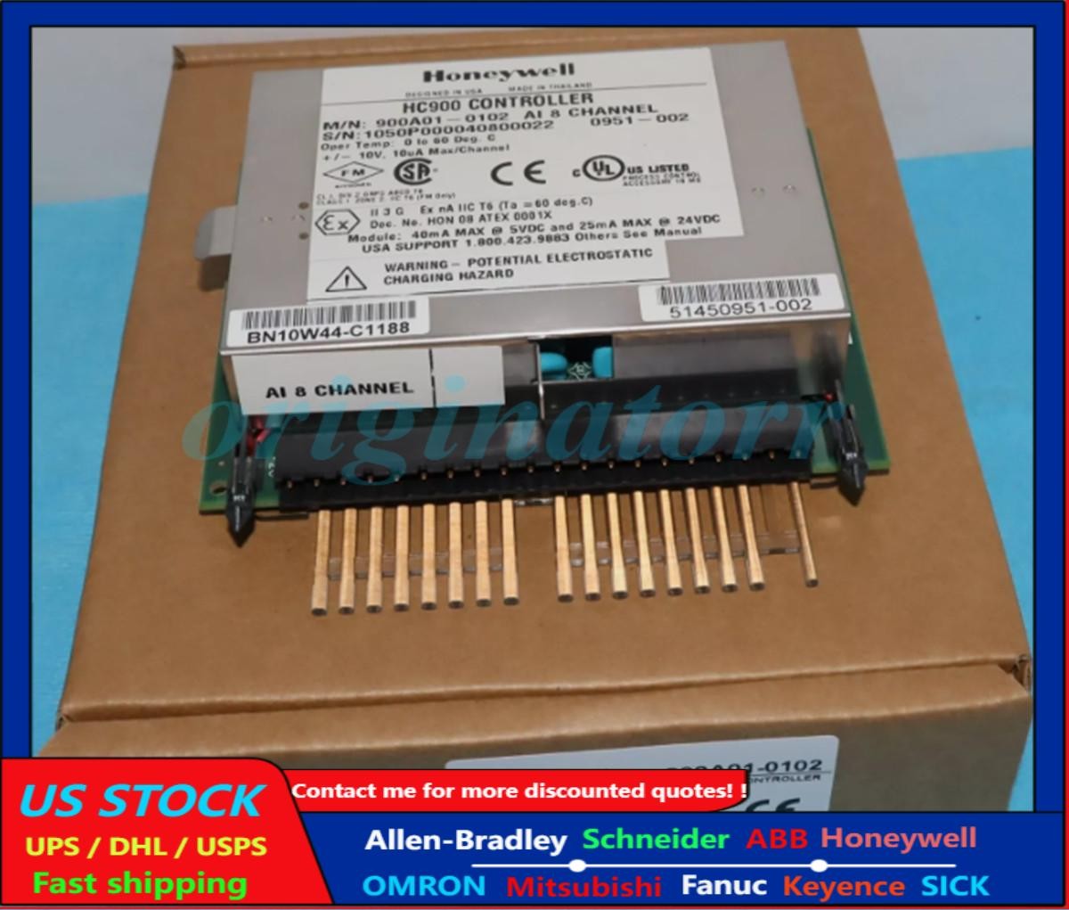 New In Box HONEYWELL 900A01-0102 PLC Controller US Free TAX