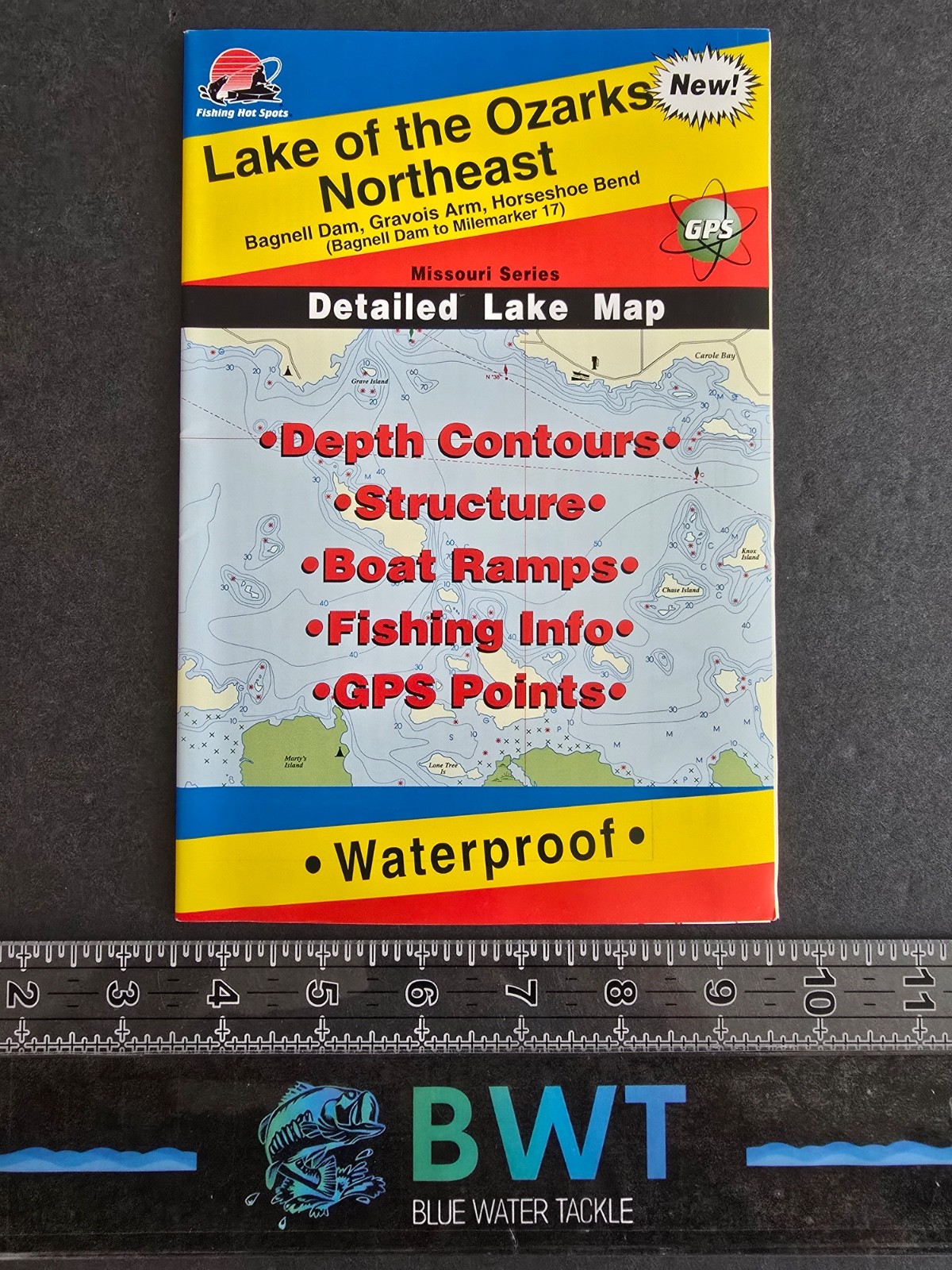 Lake of the Ozarks (Northeast Section)- Lake Map *New* Fishing/House Decor