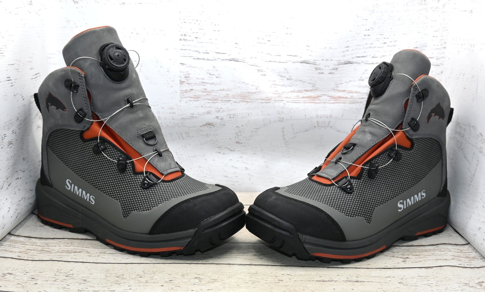 Simms Men's Guide BOA Wading Boots Vibram Sole, Mens US Size 10 Never Worn