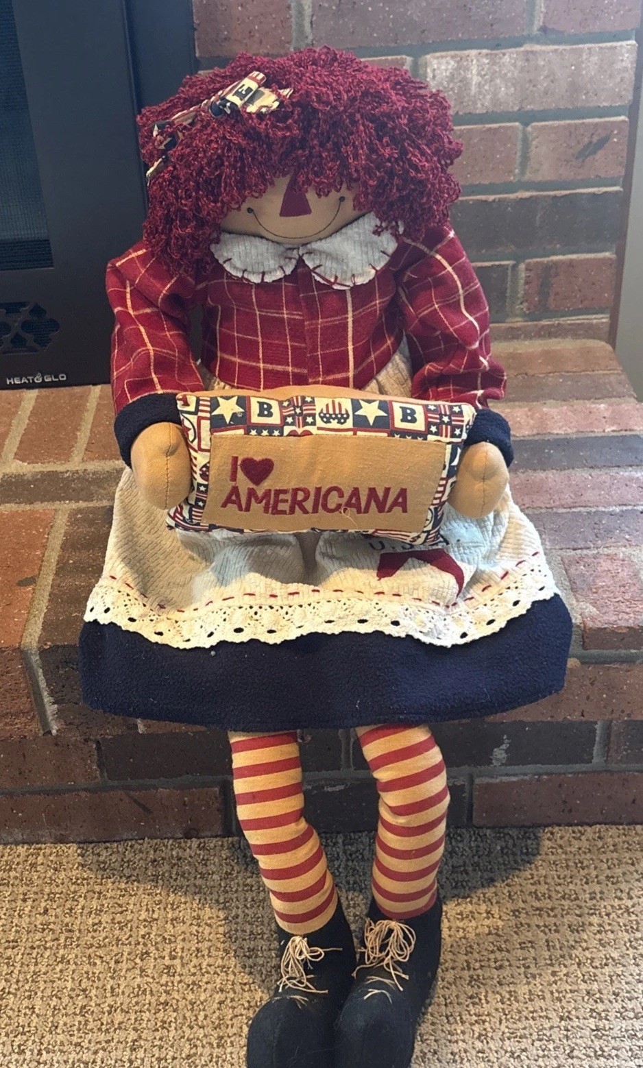 Americana Hearth Sitter Doll. Perfect For 250th Anniversary! Hanna’s Handiworks.