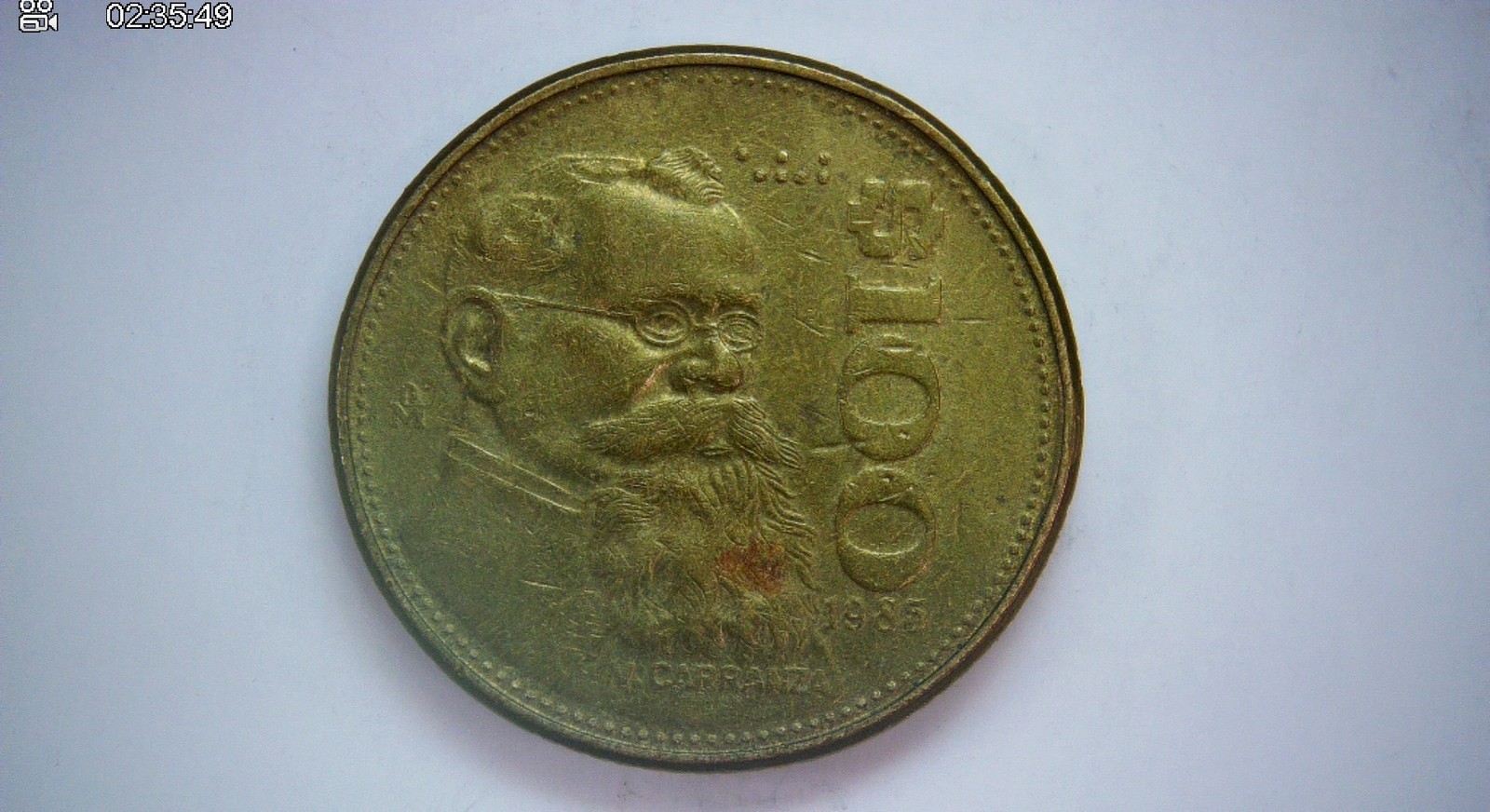 Mexico 1985 100 Pesos 100 Pesos (Venustiano Carranza / Eagle) Coin