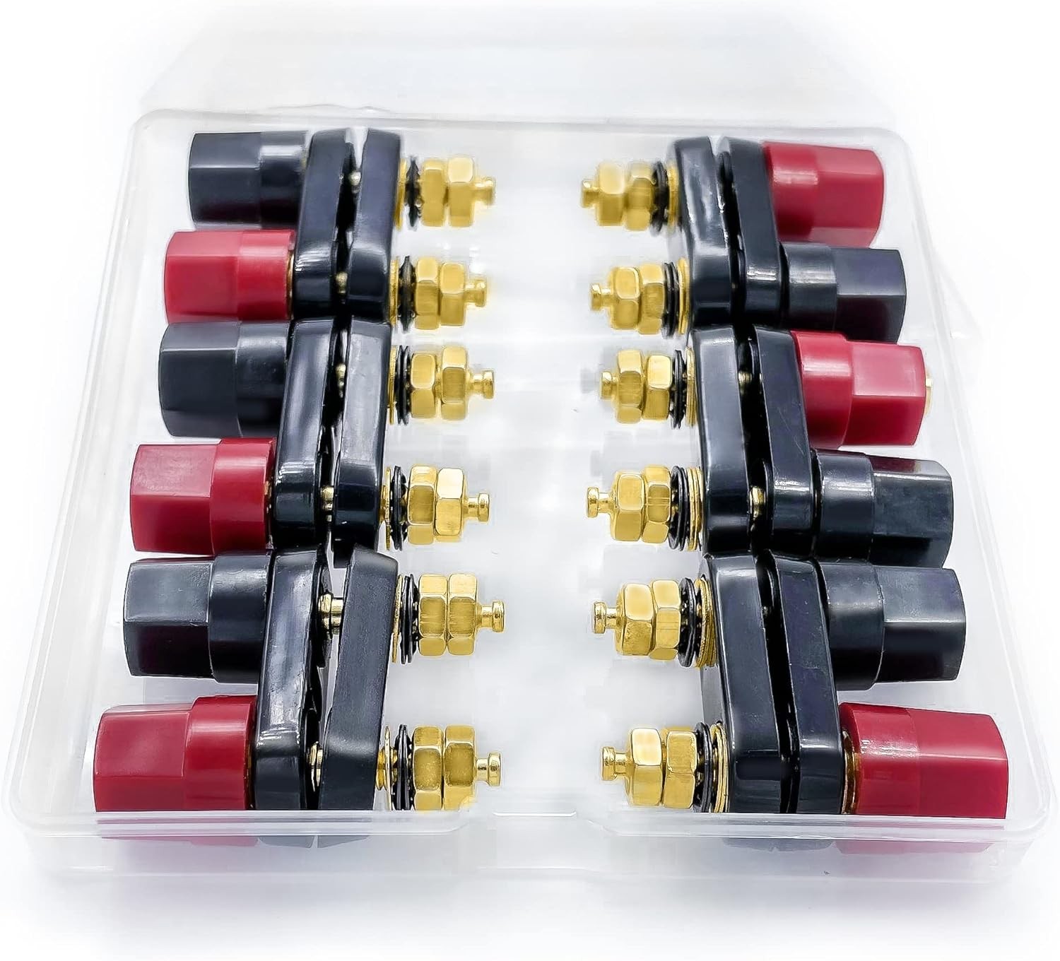 4MM Copper 2-Way Banana Plug Jack Socket Binding Post Video Speaker Terminal...