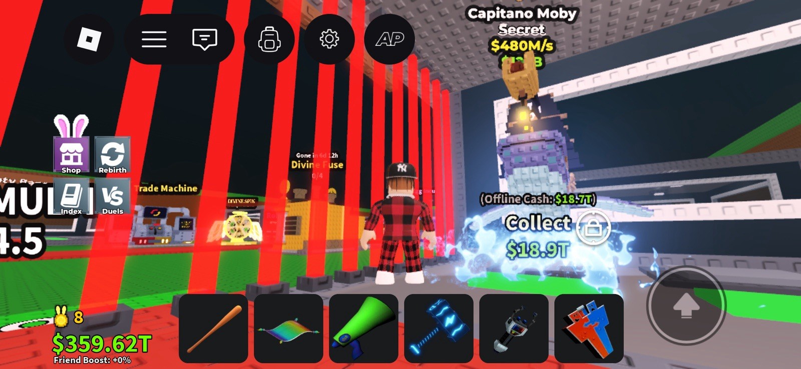 Roblox Secret Capitan Moby Game Item Asset $480M/s Collectible Virtual In-Game