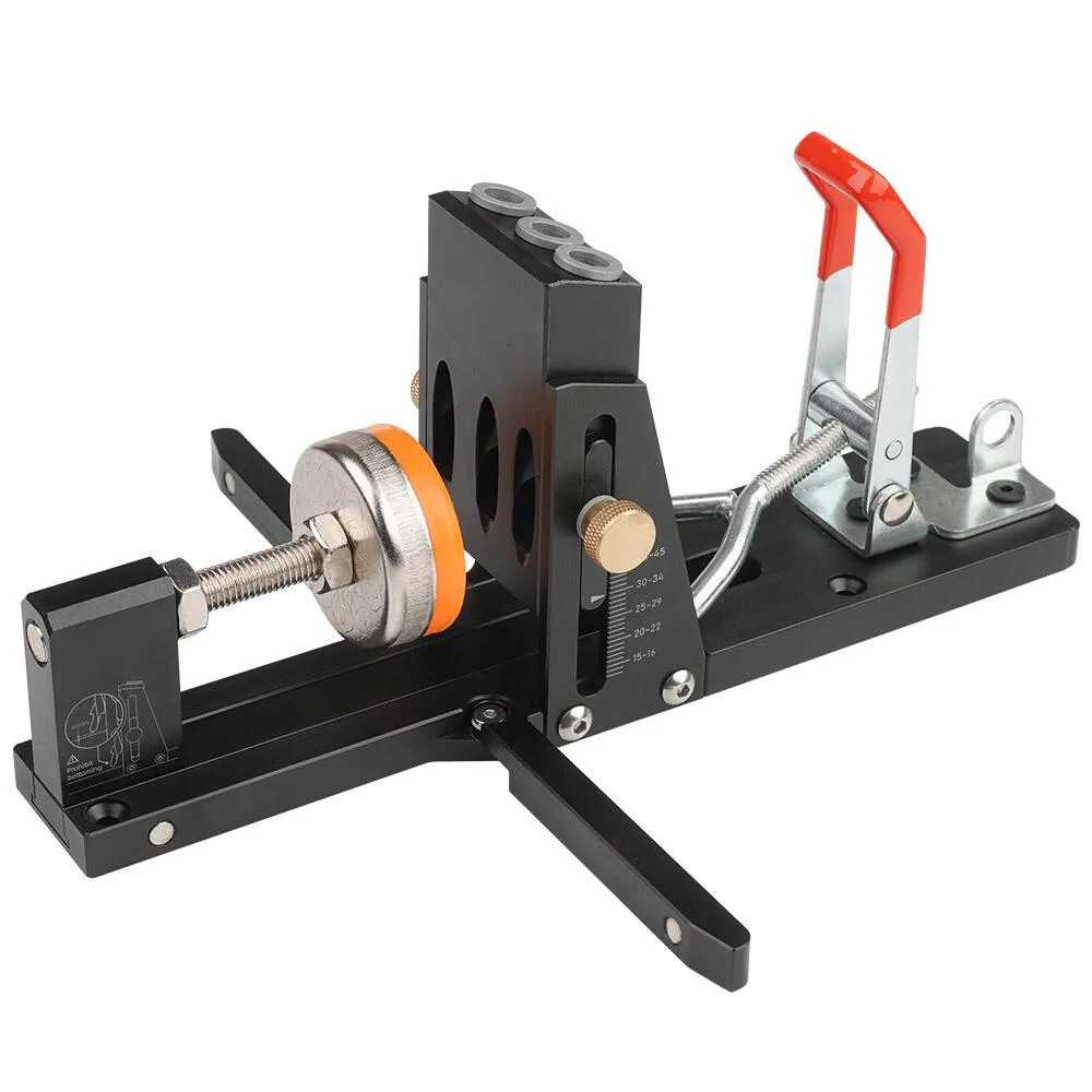 Woodworking Angle Drill Jig Angle Drill Positioning Rear-Pull Folding Design