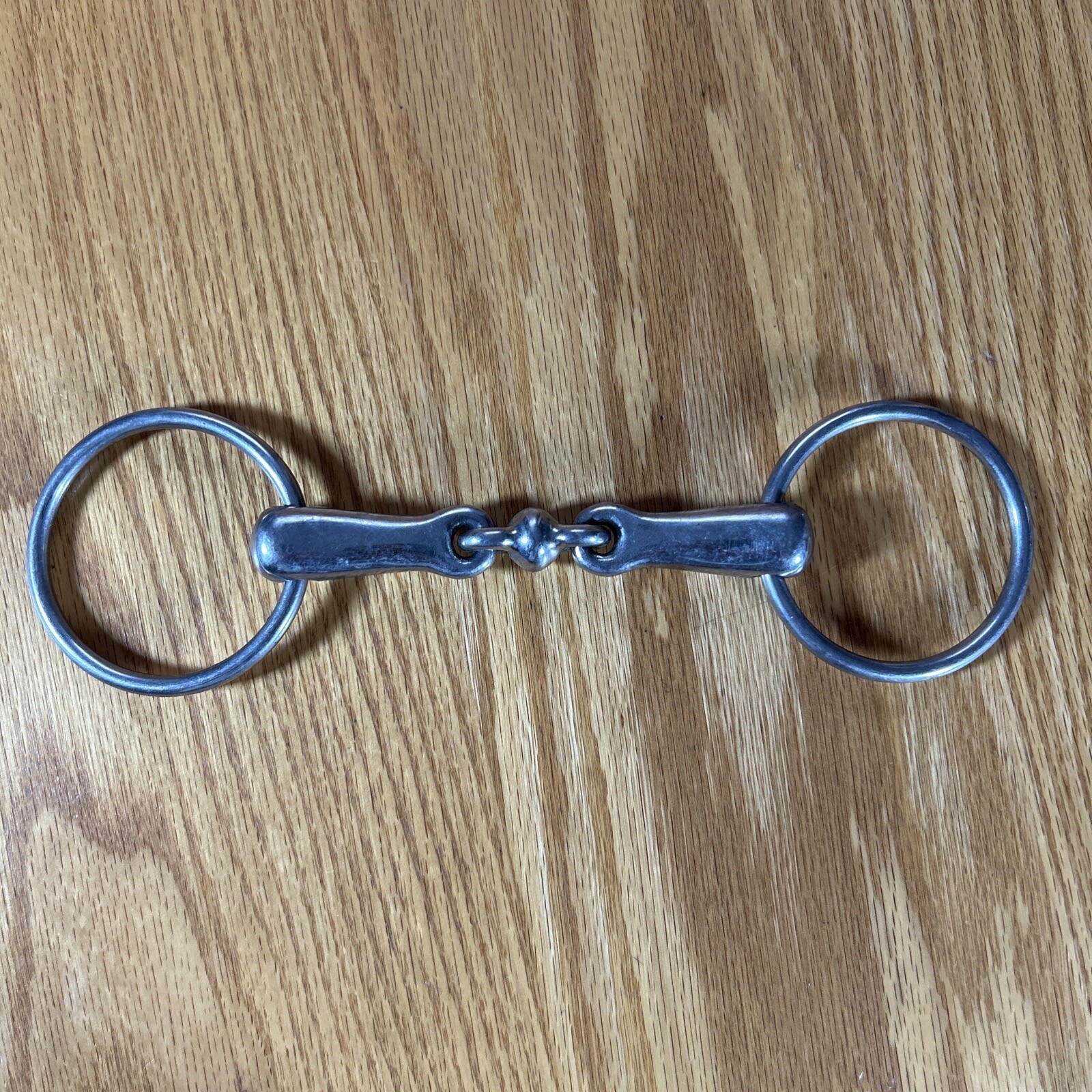 Loose Ring Snaffle Bit With Peanut 4.5" Mouthpiece Riding Bridle Bit