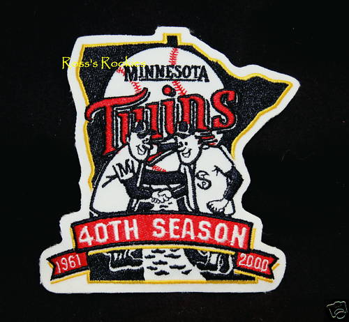 MINNESOTA TWINS 40TH SEASON AUTHENTIC MLB PATCH 1961-2000