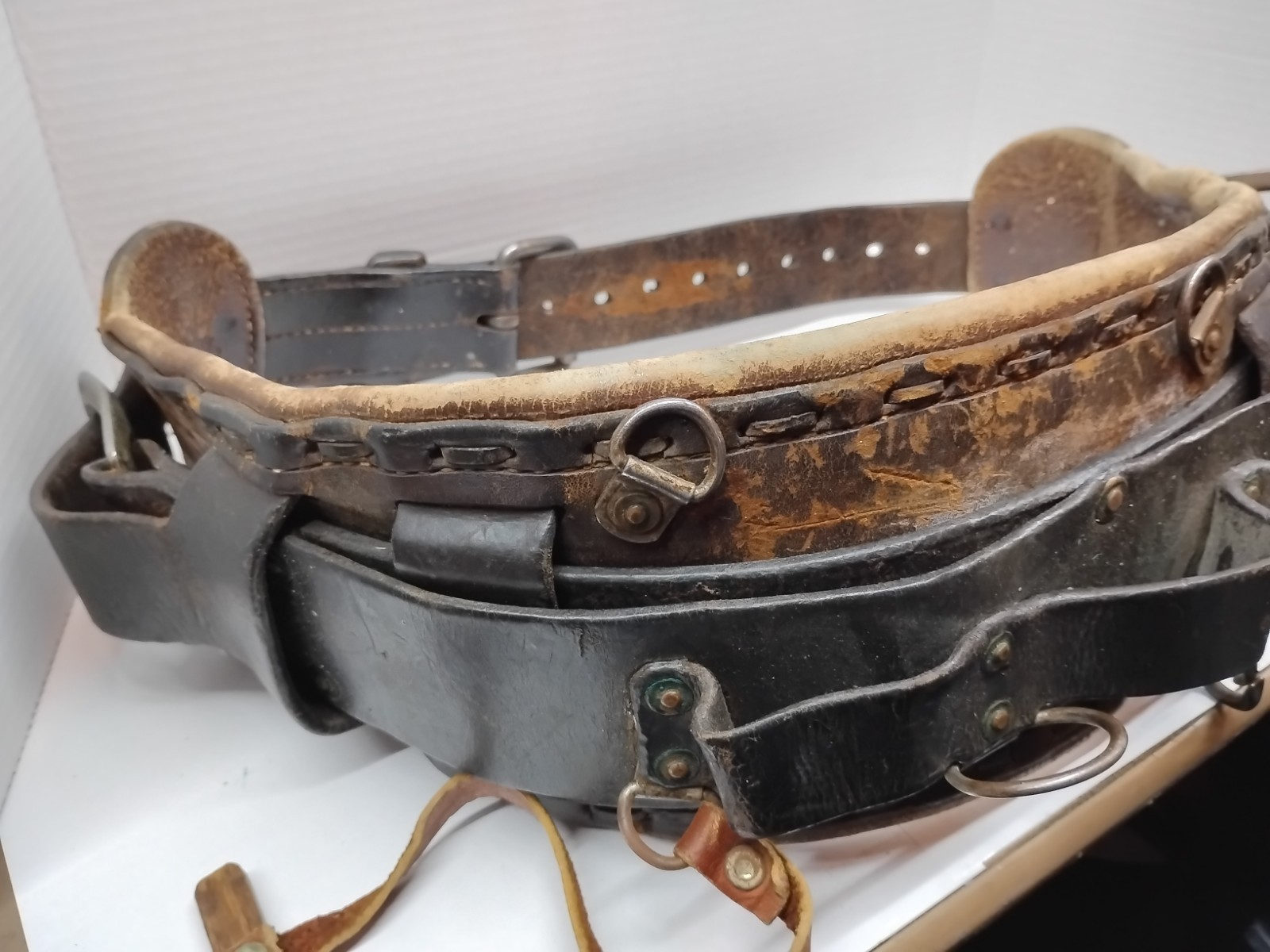 Vintage Bashlin -Lineman Climbing Gear -Tool Pouch -Hoops - Open Pouch