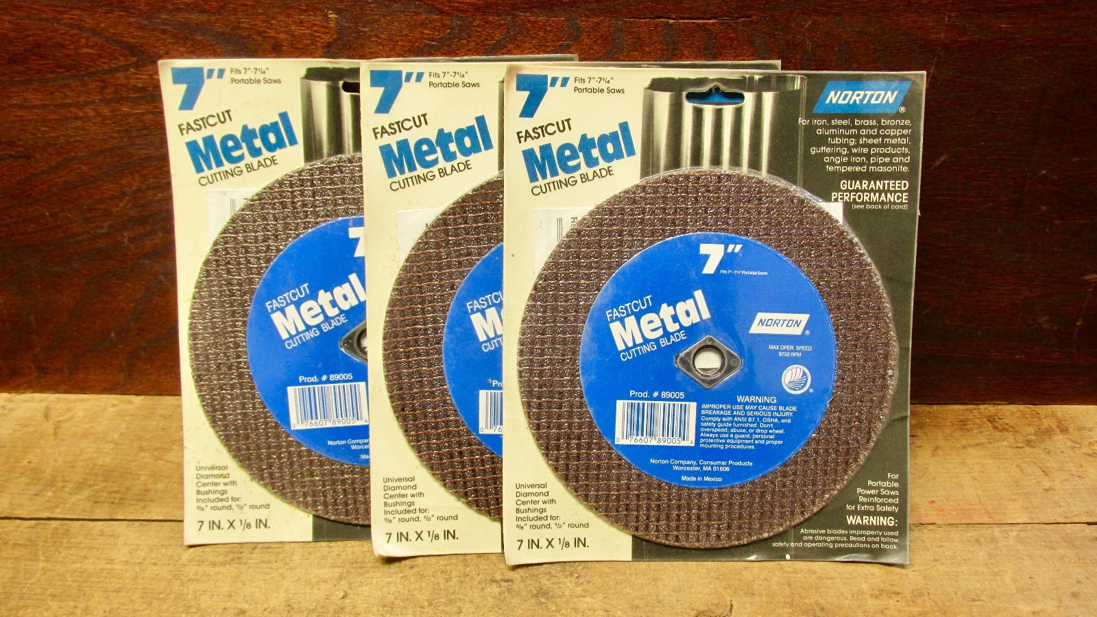 3 Norton 7-inch Fast Cut Metal Cutting Blade – Prod # 89005-Abrasive Blade