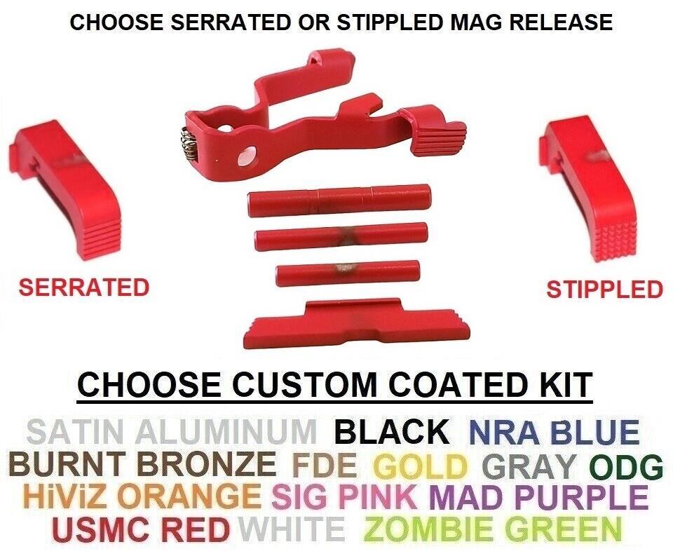 TANGO DOWN SLIDE STOP,  Mag Release, Control Kit For Glock 17 19 19X 26 34 Gen 5