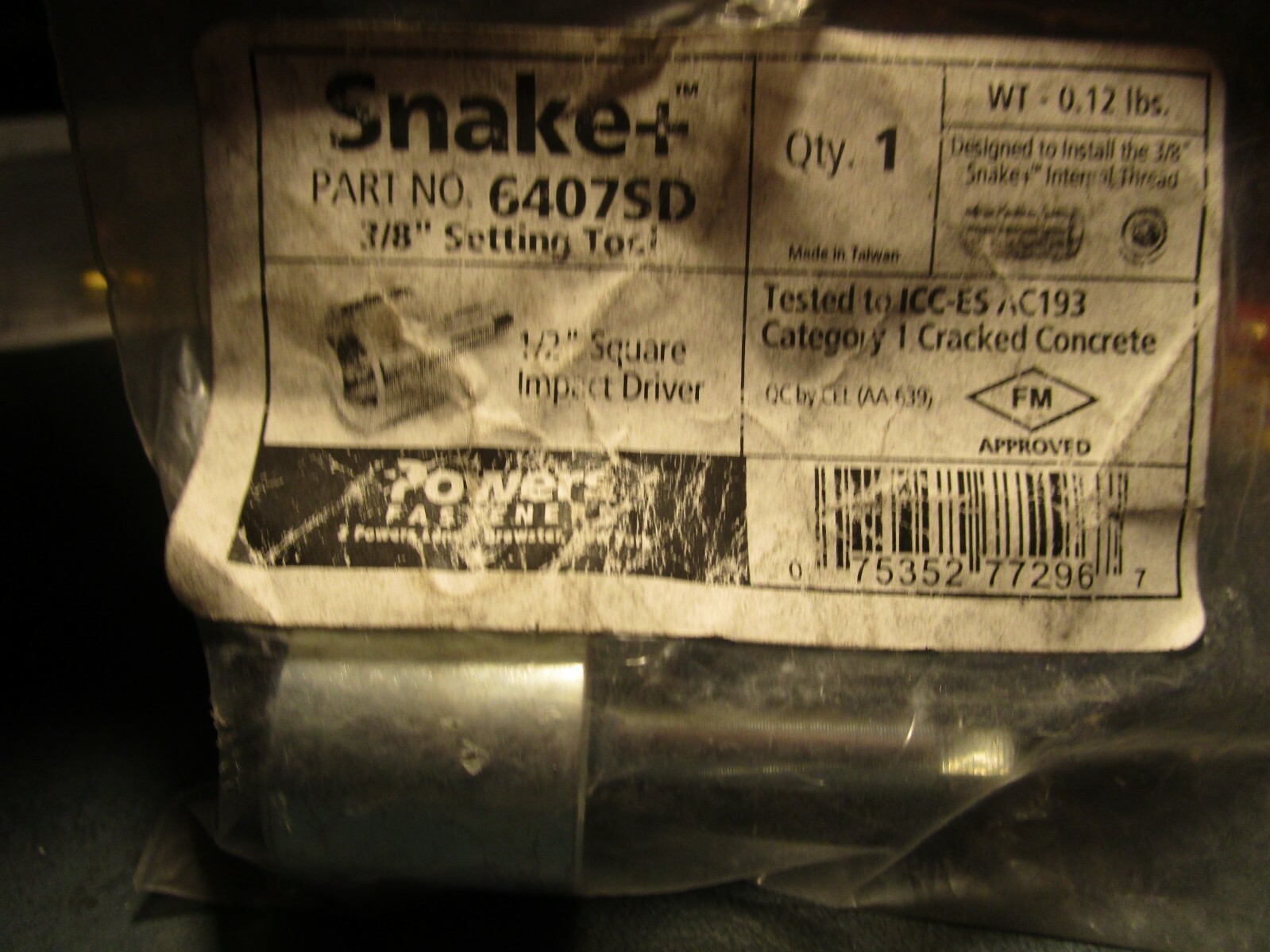 SNAKE 3/8" SET TOOL #6407SD