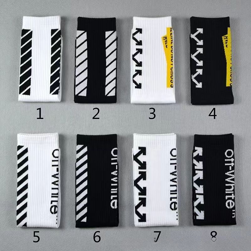 3 Pairs Crew Socks Mens Womens Trendy Logo Off XX Comfort Sports Athletic Socks