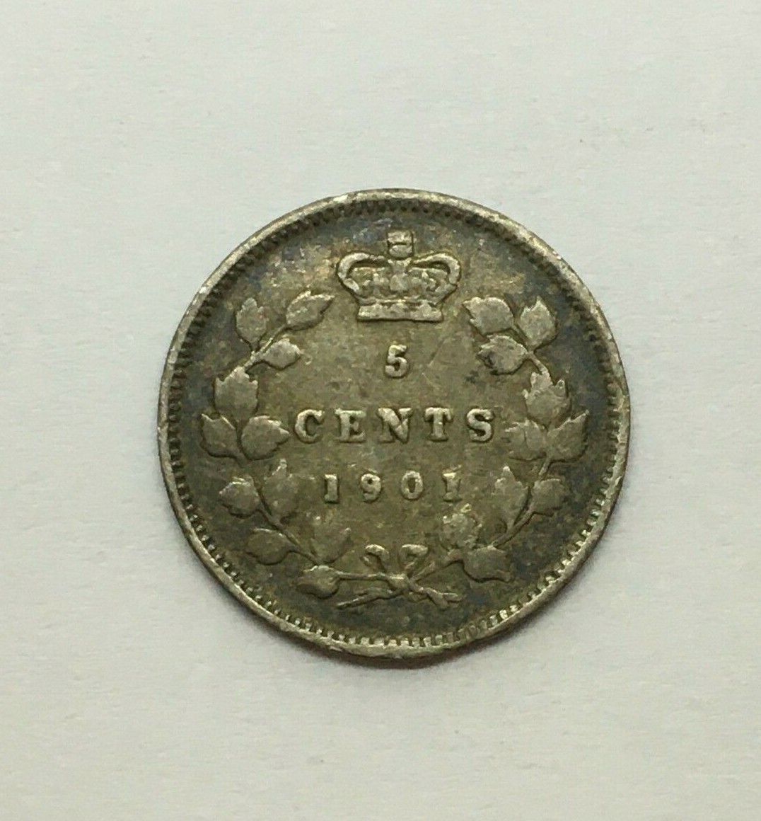 Canada 1901 5 Cents KM2 VF