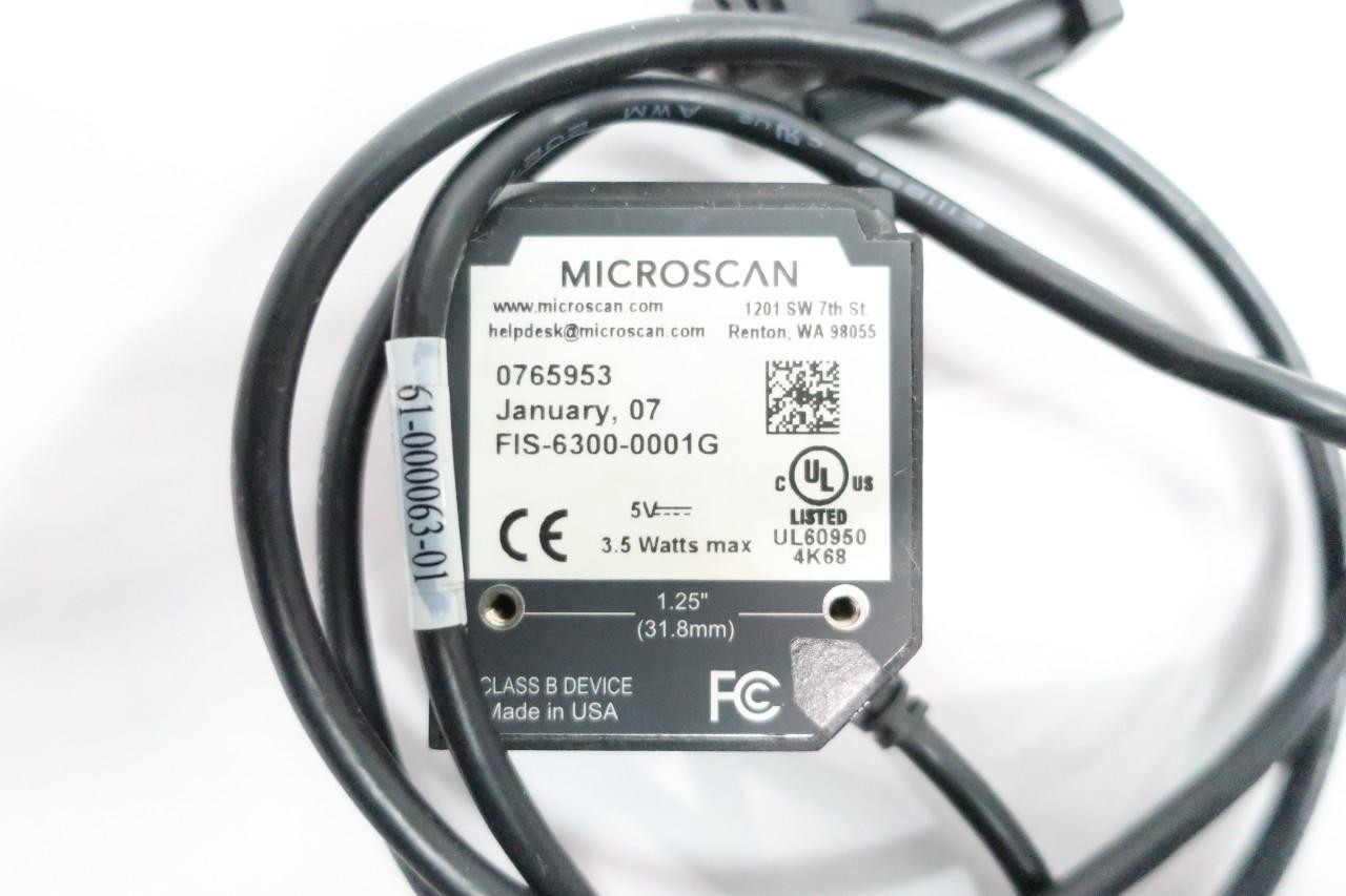 Microscan FIS-6300-0001G Quadrus Mini Bar Code Scanner 5v-dc