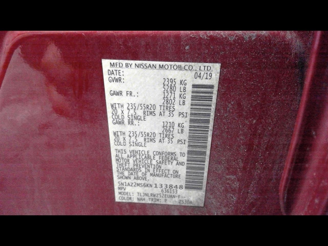 Body Control Module BCM Under Left Hand Dash Fits 19 MURANO 284B29UF1A