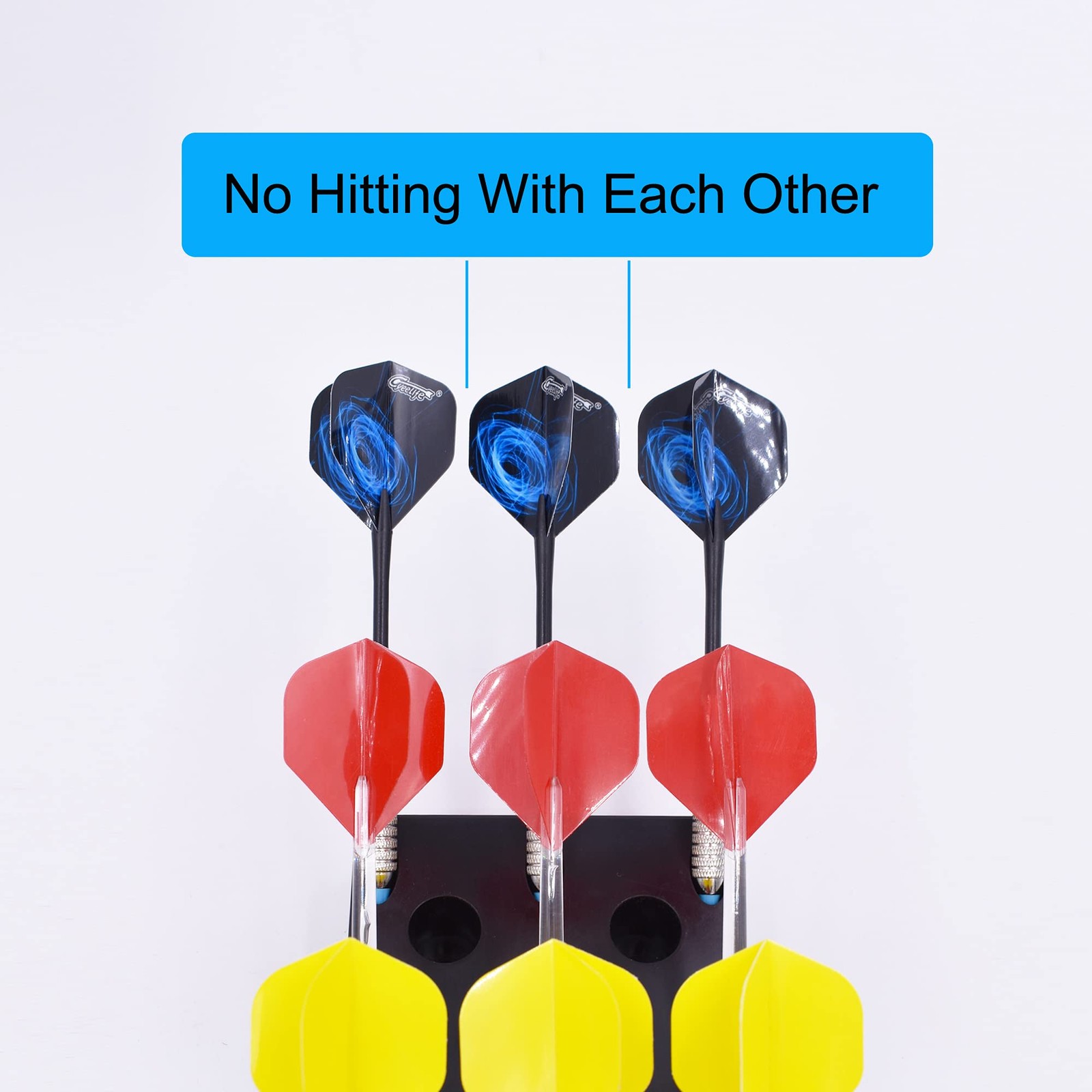 YYST Dart Holder Wall Mount/Stand/Caddy/Display Rack Storage -Plastic black