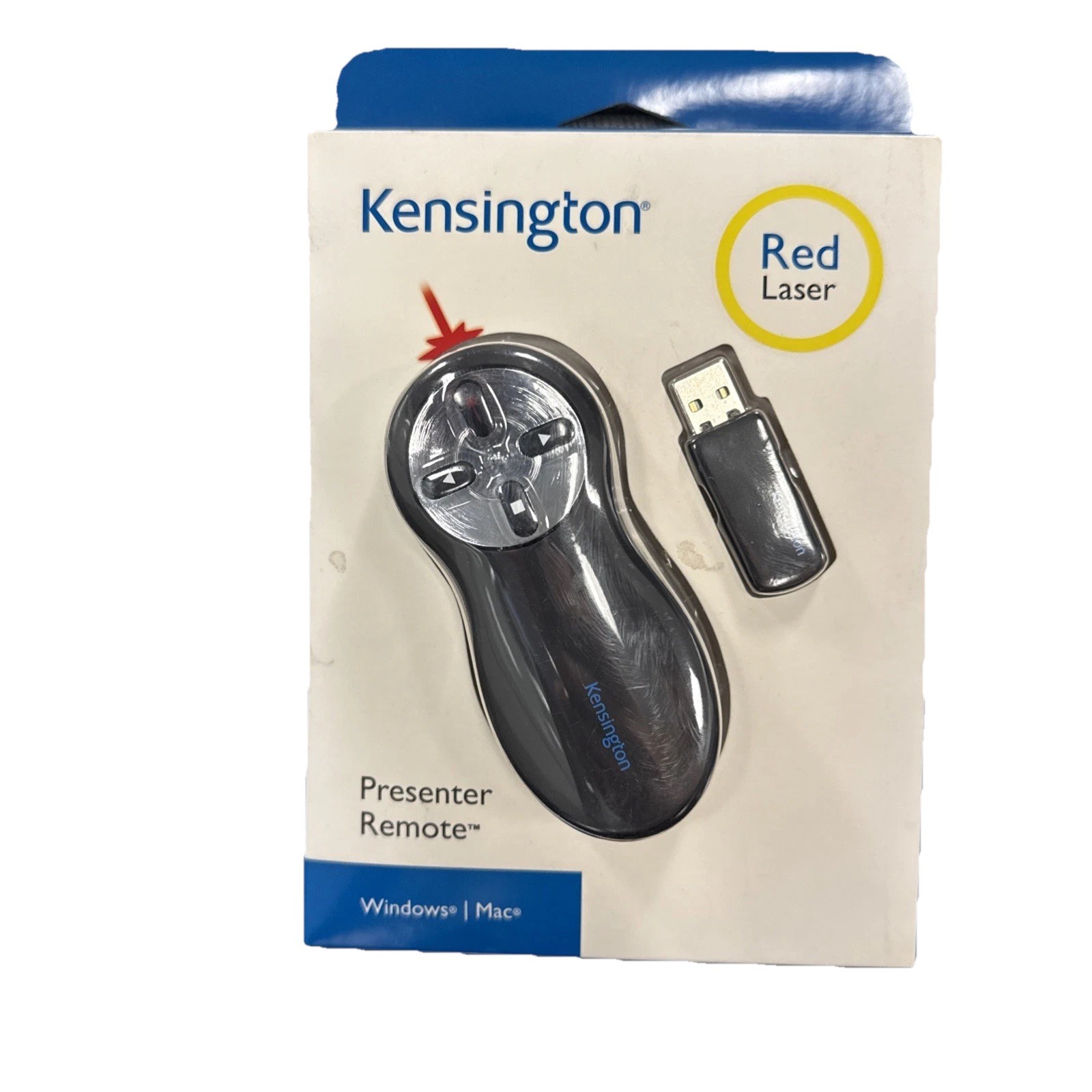 Kensington Wireless Presenter Red Laser Pointer Windows/Mac NEW (K33374USB)