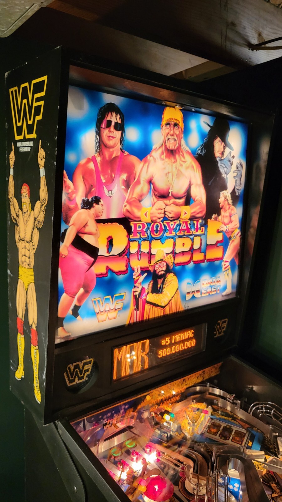 WWF / WWE ROYAL RUMBLE PINBALL MACHINE (NICE!) - DATA EAST