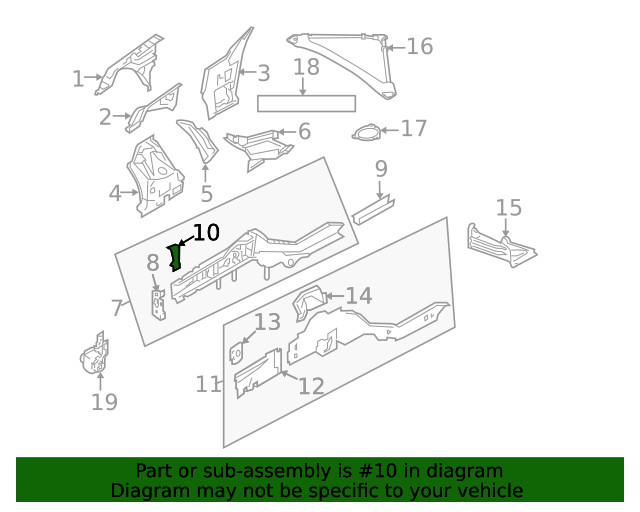 Genuine Nissan Frame Side Member Bracket 751A6-1EA0A