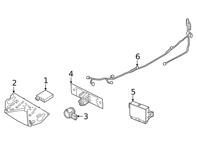 Genuine Nissan Blind Spot Detection System Warning Sensor Bracket 28452-6RA1F