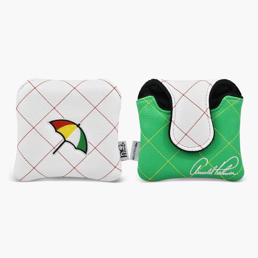PRG Golf Arnold Palmer Enterprises Quilt Stitch White Mallet Putter Cover