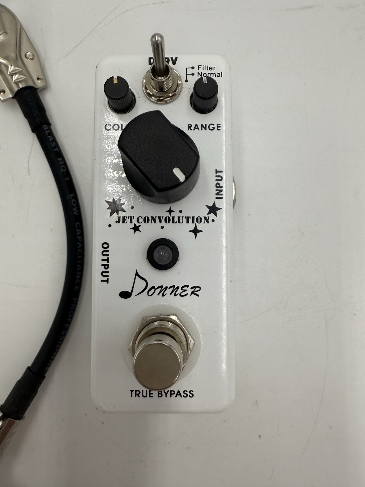 Donner Jet Convolution Flange Stompbox Pedal White