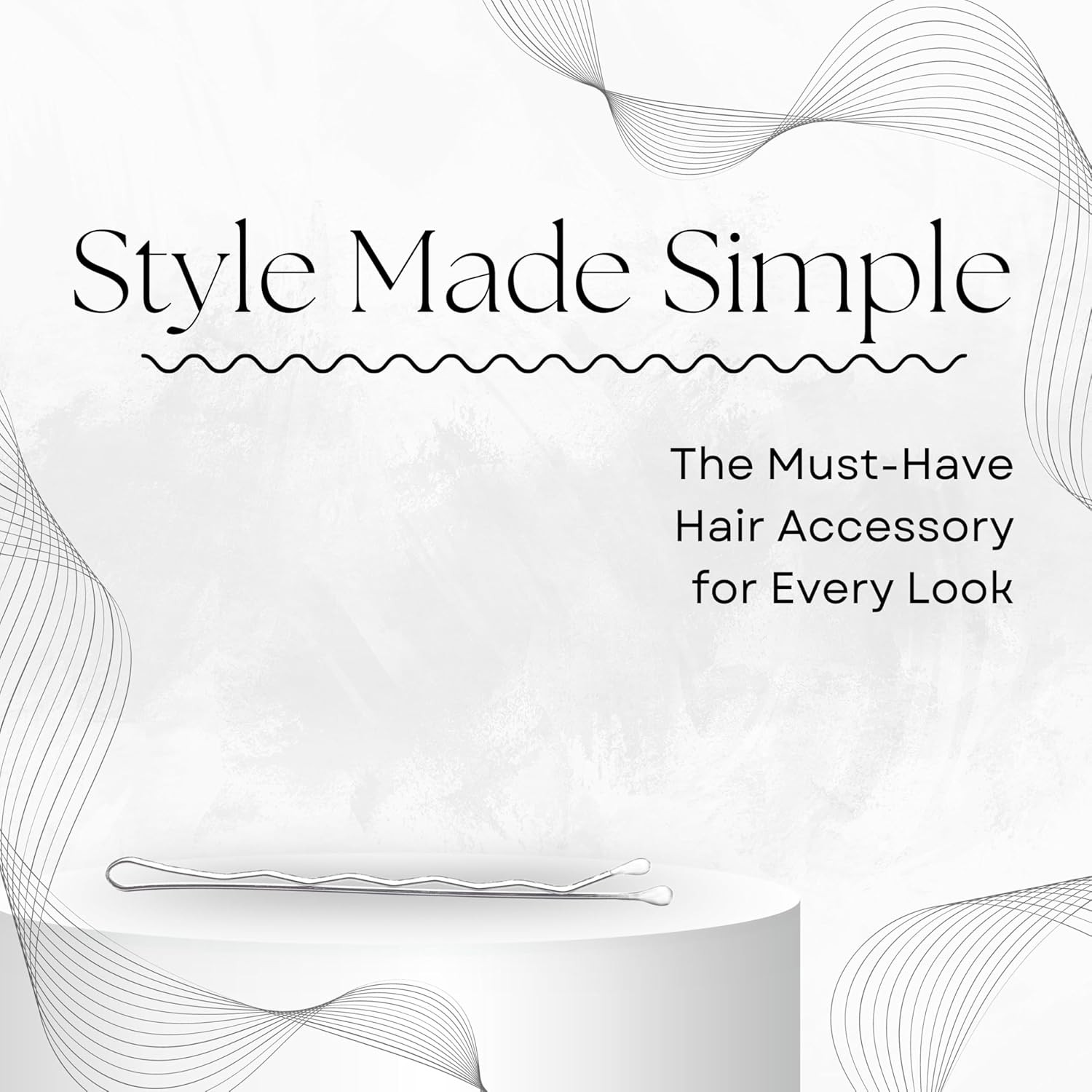 White Bobby Pins - 60 Count