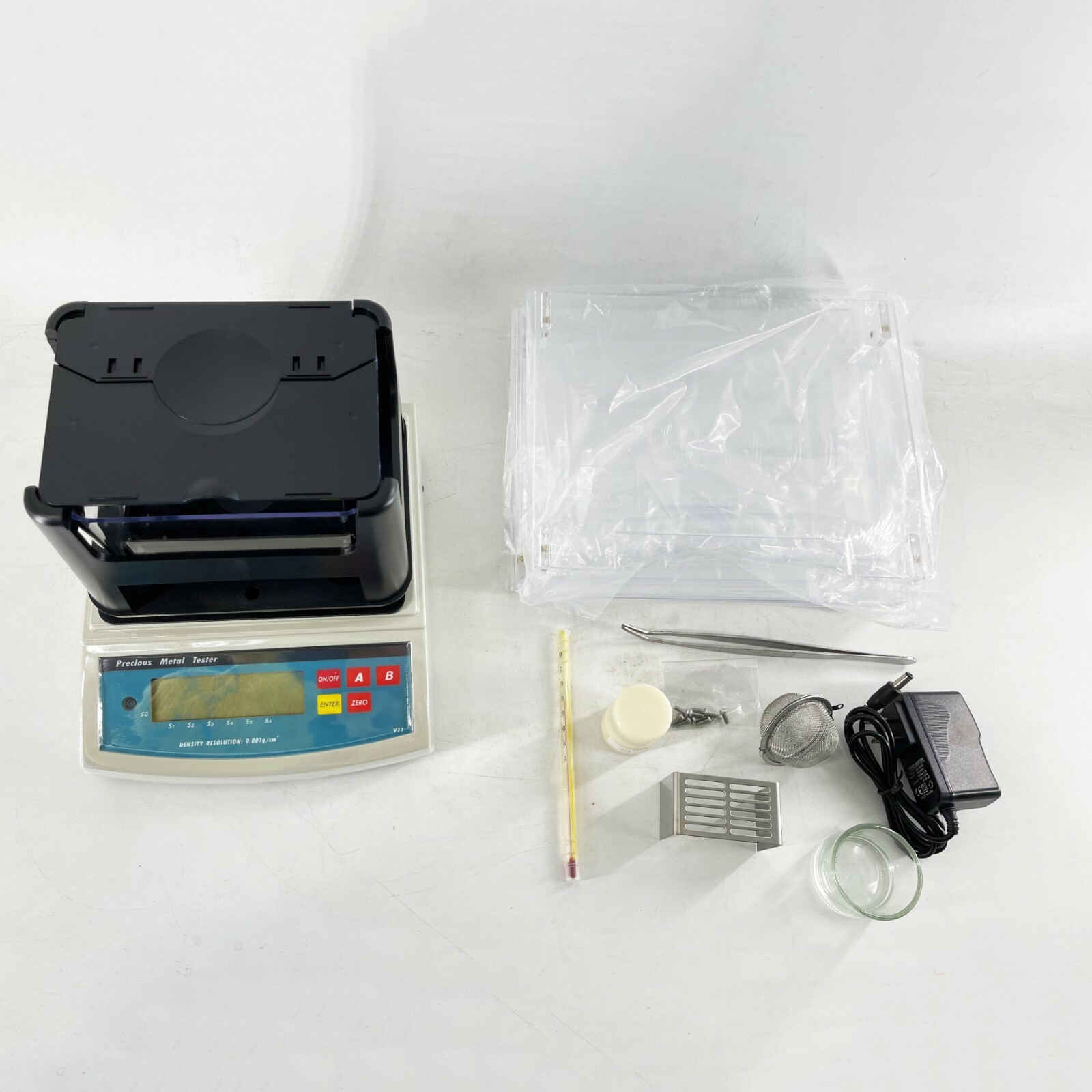 Solid Densimeter Plastic Rubber Density Tester Gravimeter with RS232C Interface