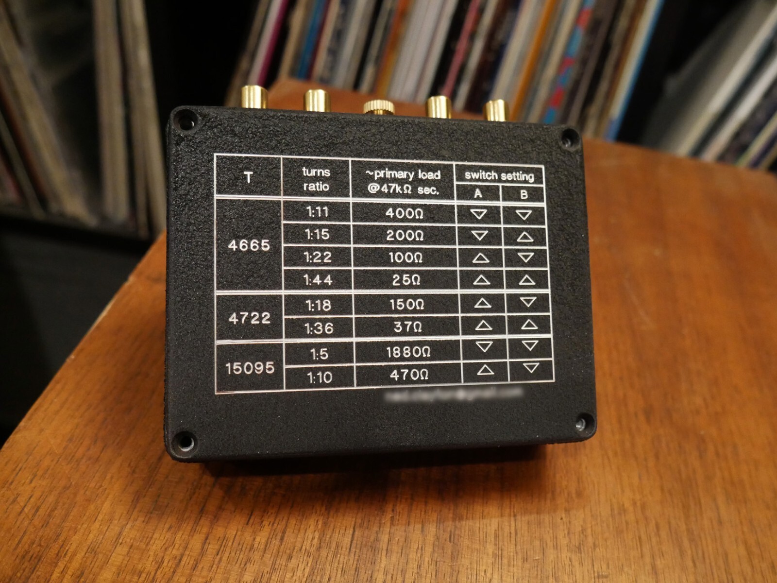 Moving Coil Phono Step Up box for Altec/Peerless Transformers 4665 etc MC SUT