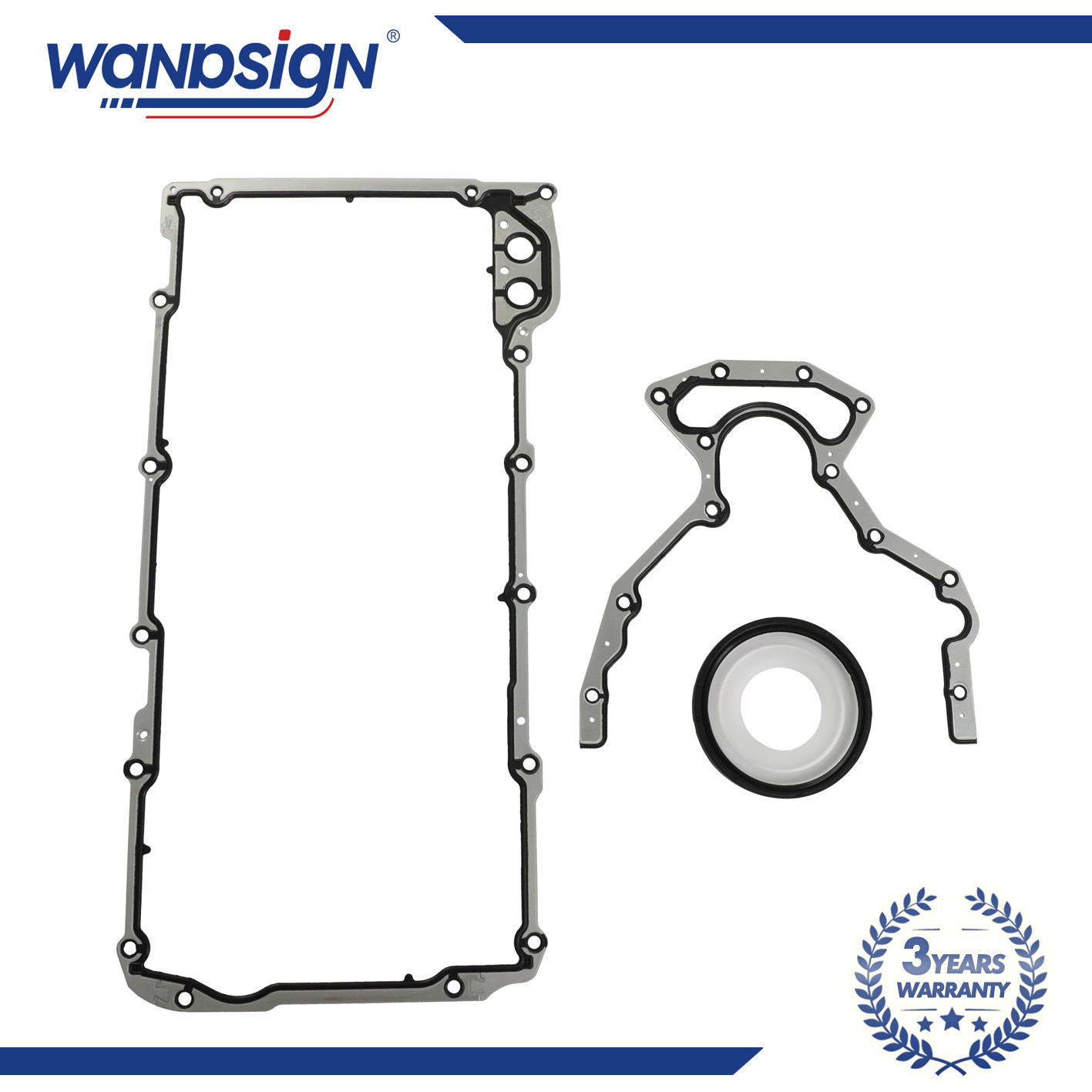 Oil Pan Gasket & Engine Rear Main Seal For Chevy GMC Cadillac 4.8 5.3 5.7 6.0L