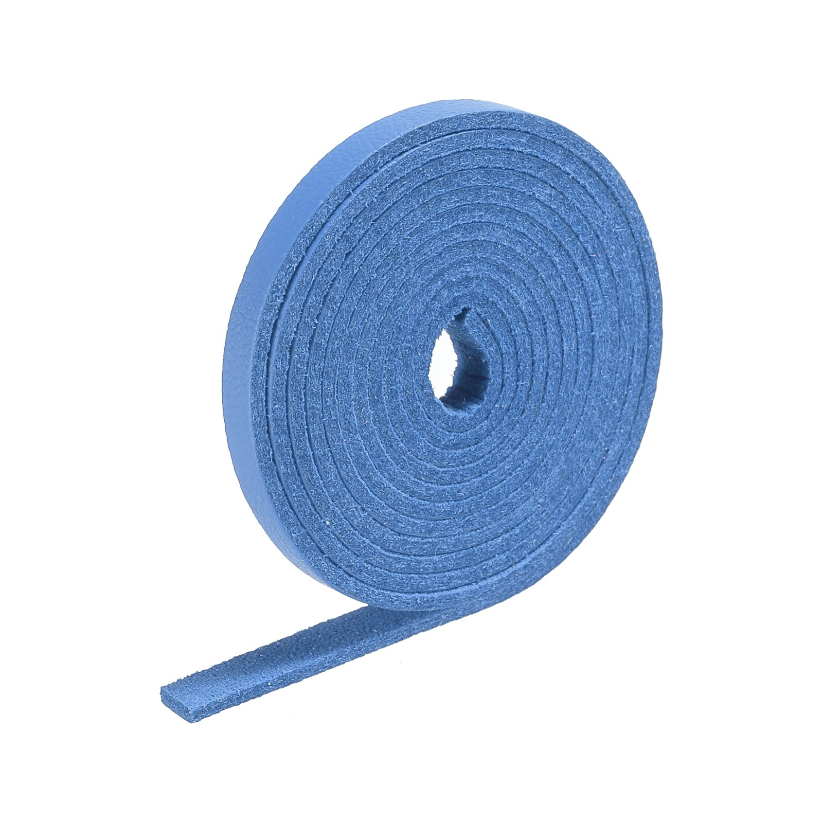 Leather straps belt strip leather stripes string 0.5cm wide, blue lake
