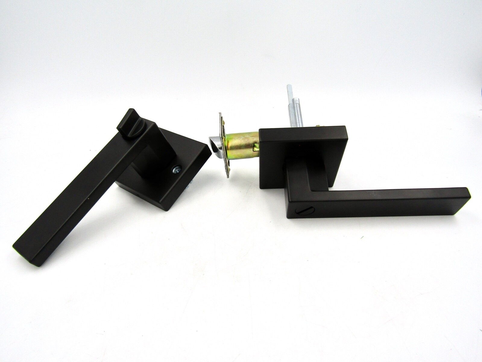 NEWBANG Solid Door Lever Handle Matte Black Finish, New in Box