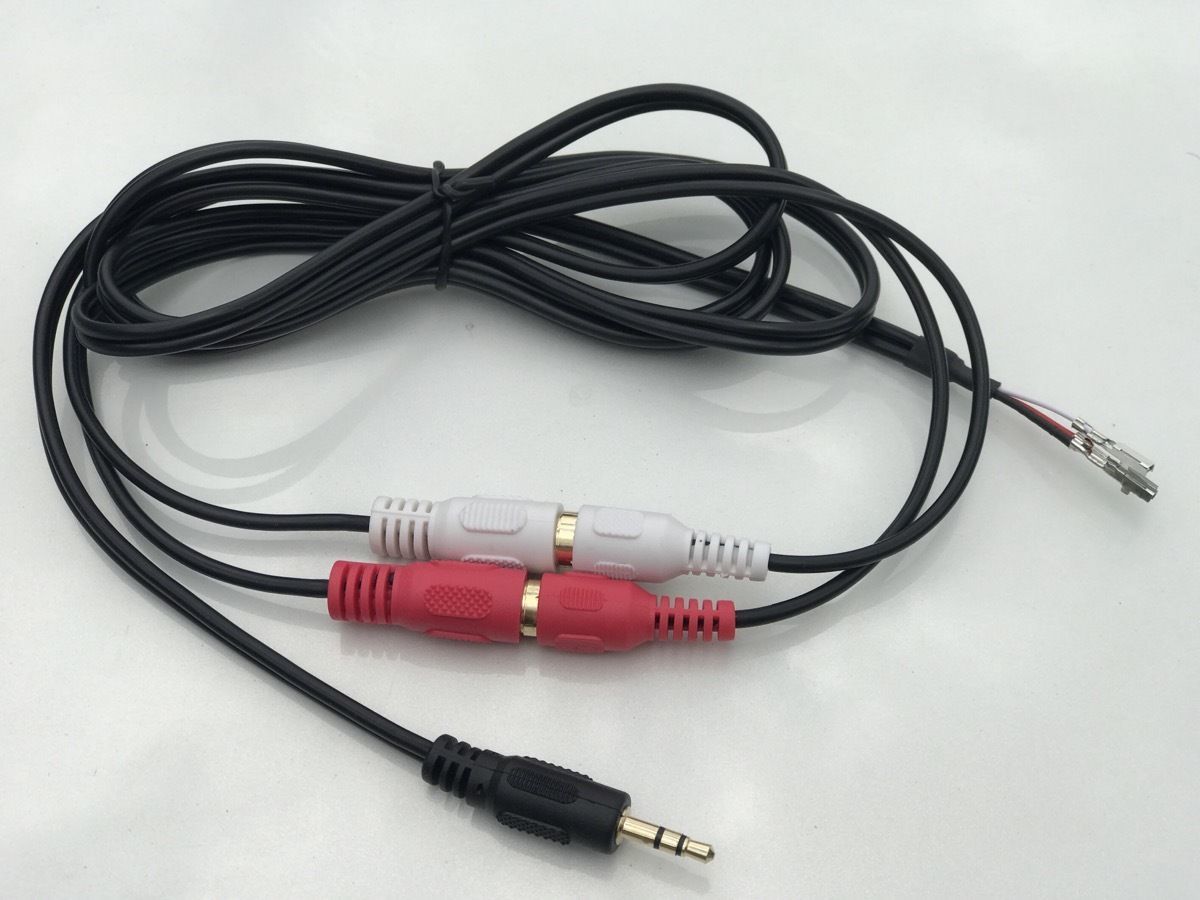 Factory Radio Stereo Auxillary AUX 3.5mm MP3 Audio Input Adapter Cable Brand New