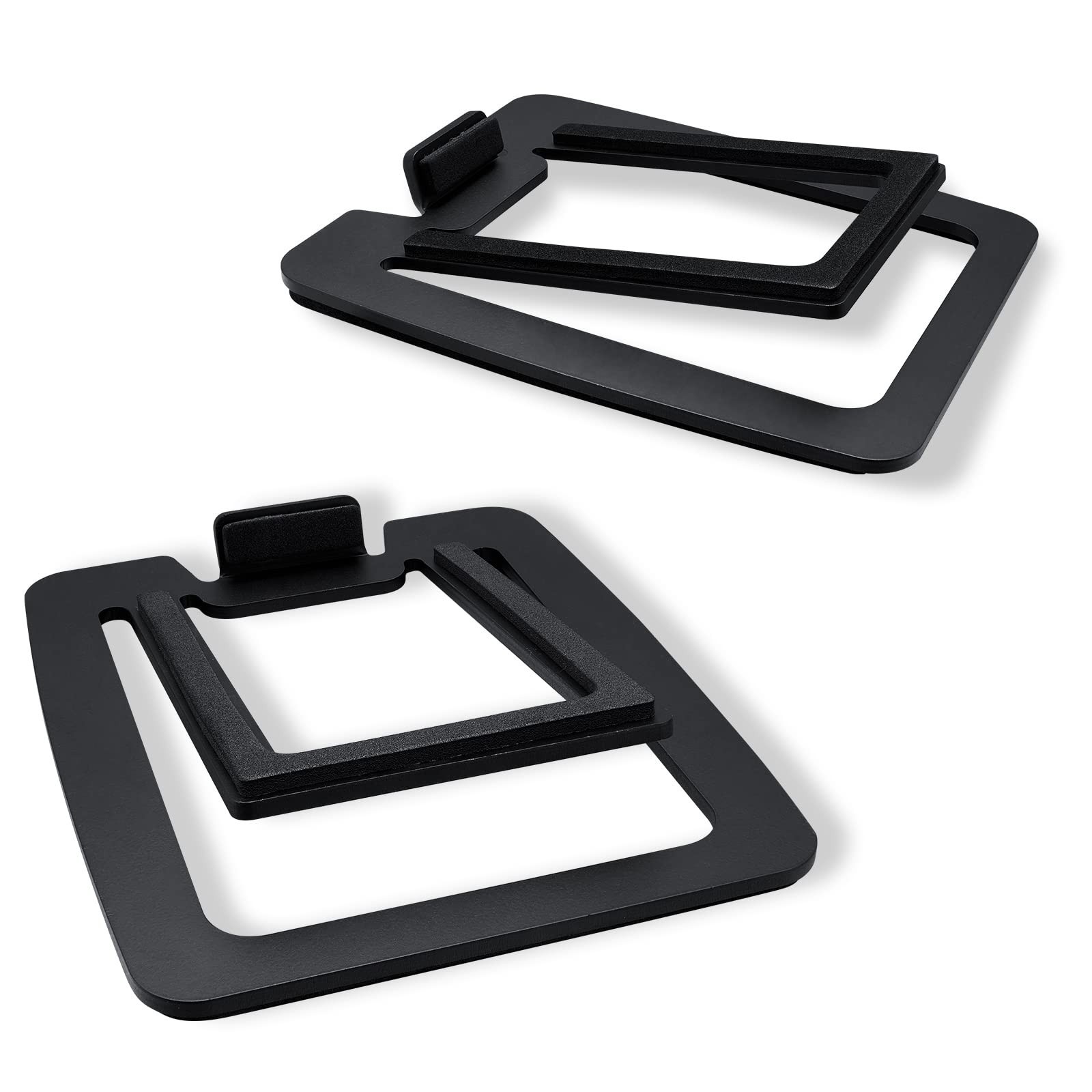 Sanyun SW601 15° Tilted Desk Speaker Stands for Compact 2''-3'' Computer PC