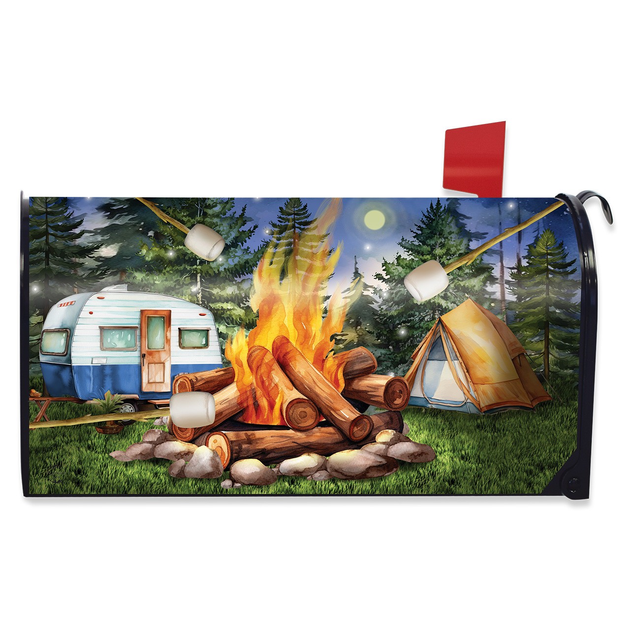 Briarwood Lane Roasting Marshmallows Mailbox Cover