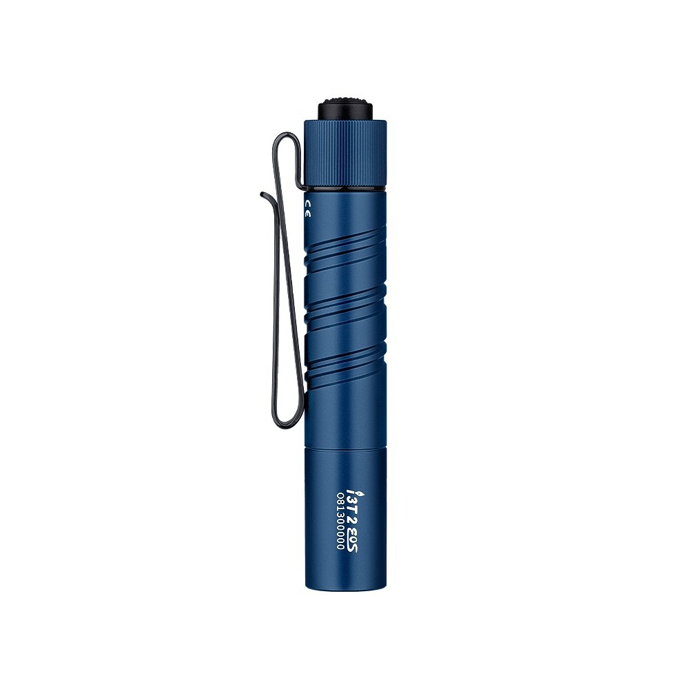 Olight I3T 2 EOS Midnight Blue Dual-Output Tail Switch Flashlight, 200/300 Lume