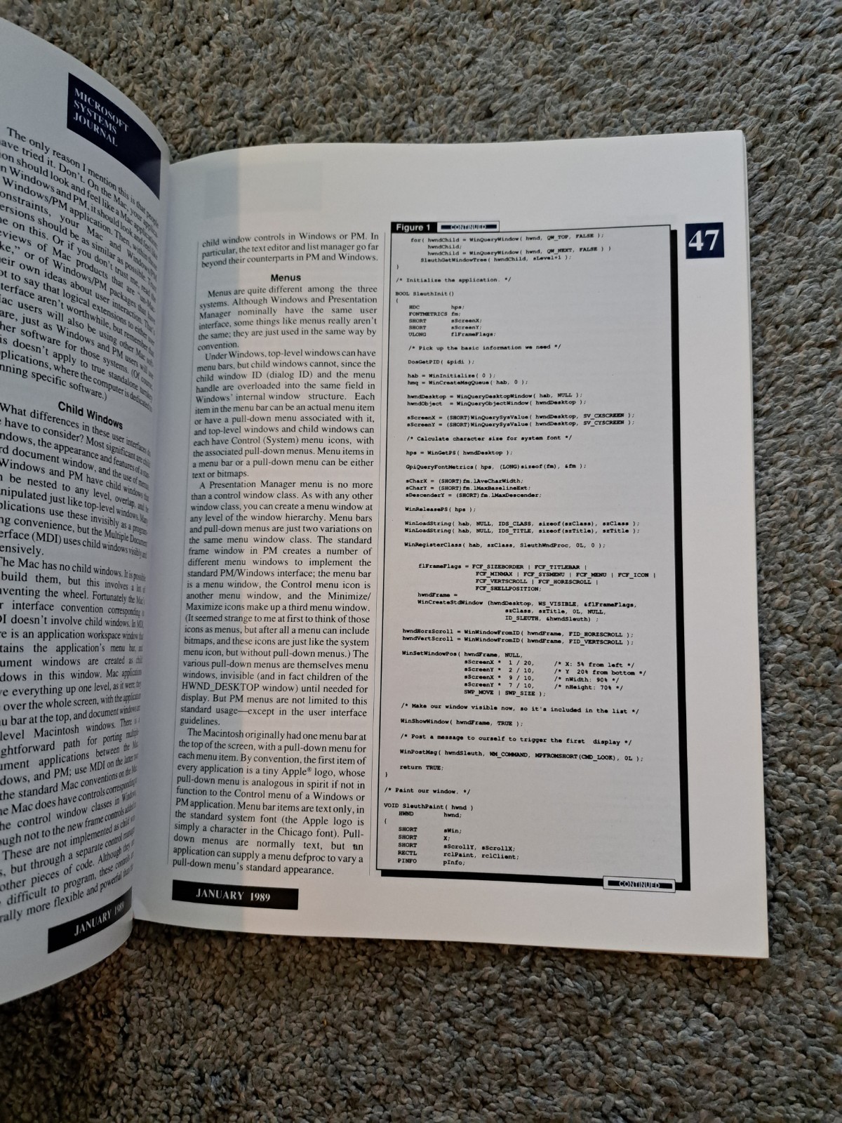 January 1989 Vol. 4 No. 1 Microsoft Systems Journal