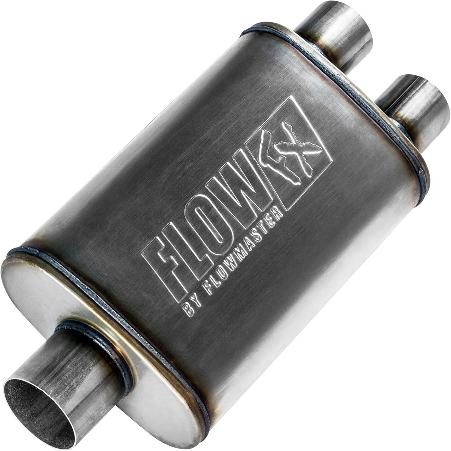 FX Chambered Muffler – 3.00” Center In / 2.50” Dual Out –Moderate Sound