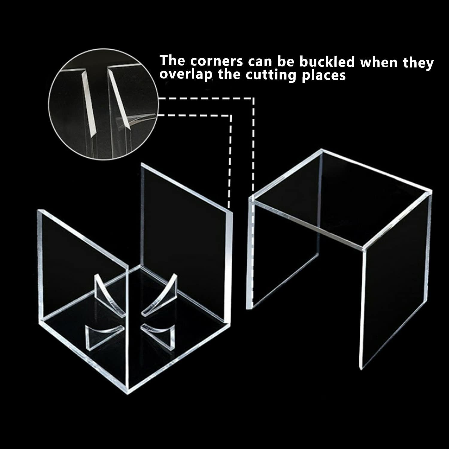 12Pack Baseball Display Case Acrylic Cube - UV Protected Acrylic Baseball Holder